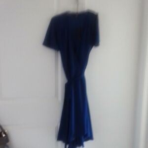 NWT Lulu's Blue High Low Wrap Dress